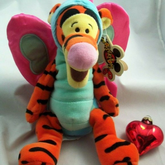 Disney 9" Tigger Butterfly Bean Bag Plush - 2000,  New with Tag - Picture 12 of 12